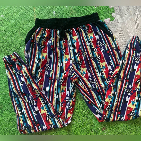 Printed elastic ankle pants M - Picture 4 of 6